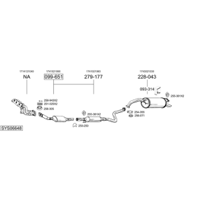 Köp Mittenljuddämpare från BOSAL på nätet till SIGMA (F2_A, F1_A) till schyssta priser