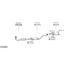 Abgasrohr 823-093 von BOSAL günstig für 337,43 € online kaufen