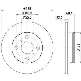 Bremsscheibe MDC2833C von MINTEX günstig für 42,86 € online kaufen
