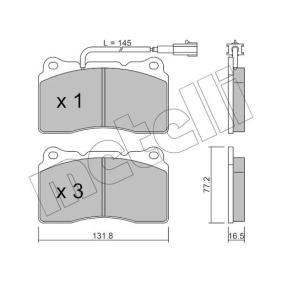 Achetez des Plaquettes de frein METELLI 22-0288-7 à prix pour 68,99 €