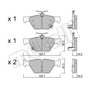 Bremsbeläge 22-1087-0 von METELLI günstig für 30,56 € online kaufen