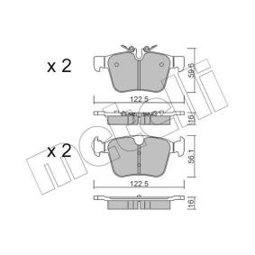 Bremsbeläge 22-1122-0 von METELLI günstig für 48,64 € online kaufen