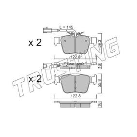 Bremsbeläge 1101.0 von TRUSTING günstig für 87,31 € online kaufen