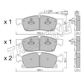 Achetez des Plaquettes de frein TRUSTING 942.5 à prix pour 111,72 €