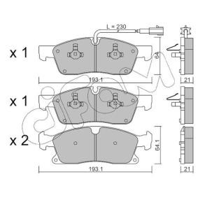Achetez des Plaquettes de frein CIFAM 822-927-5 à prix pour 104,85 €