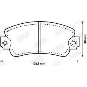 Compre Pastilhas de travão da JURID 571297D a um preço baixo por 22,28 €