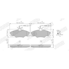 Bremsbeläge 571897J von JURID günstig für 76,15 € online kaufen