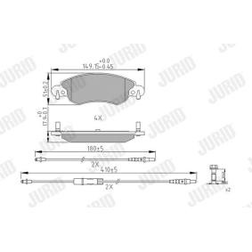 Bremsbeläge 573026J von JURID günstig für 24,98 € online kaufen