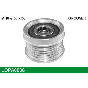 Köp Frihjulskoppling, generator av LUCAS LOPA0036 till det låga priset 640,71 kr