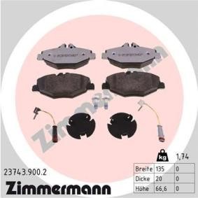 Bremsbeläge für MERCEDES-BENZ von ZIMMERMANN