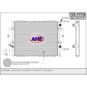Acquista Radiatore motore da AHE 123.117/A a buon mercato per soli 170,95 €