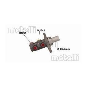 Achetez des Maître-cylindre de chez METELLI en ligne pour Meriva Mk II (B) (S10) à prix modérés