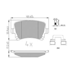 Bremsbeläge 573846J von JURID günstig für 26,42 € online kaufen