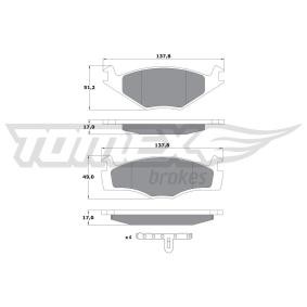Bremsbeläge für SEAT von TOMEX brakes