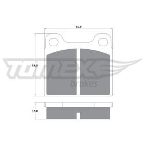 Bremsbeläge für VAUXHALL von TOMEX brakes