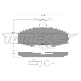Bremsbeläge für SKODA von TOMEX brakes