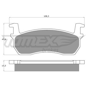 Bremsbeläge TX 10-87 von TOMEX brakes günstig für 12,29 € online kaufen