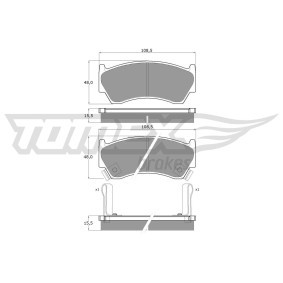 Bremsbeläge TX 10-89 von TOMEX brakes günstig für 20,05 € online kaufen