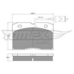 Köp Bromsbelägg av TOMEX brakes TX 11-40 till det låga priset 507,56 kr