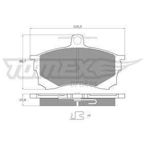 Bremsbeläge TX 11-53 von TOMEX brakes günstig für 22,76 € online kaufen