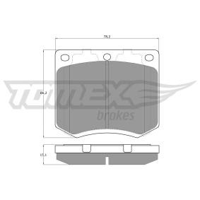 Osta TOMEX brakes Jarrupalat netistä CAPRI III (GECP)-mallille edulliseen hintaan