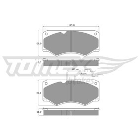 Bremsbeläge für IVECO von TOMEX brakes