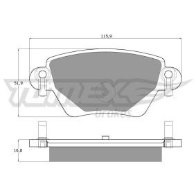 Bremsbeläge TX 12-59 von TOMEX brakes günstig für 31,20 € online kaufen