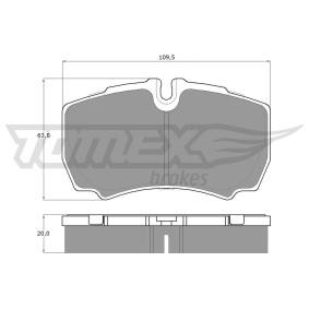 Bremsbeläge für IVECO von TOMEX brakes