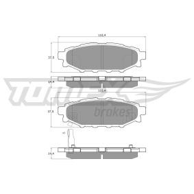 Bremsbeläge TX 15-37 von TOMEX brakes günstig für 28,35 € online kaufen