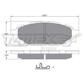 Bremsbeläge für SUBARU von TOMEX brakes