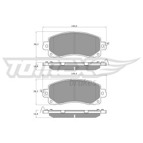 Bremsbeläge TX 16-12 von TOMEX brakes günstig für 31,83 € online kaufen