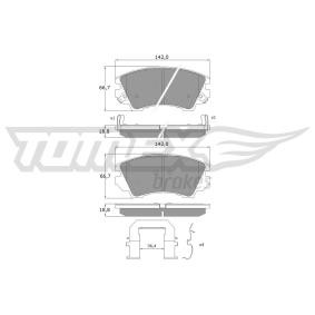 Köp Bromsbelägg av TOMEX brakes TX 16-34 till det låga priset 643,86 kr