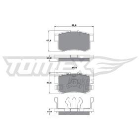 Bremsbeläge TX 17-53 von TOMEX brakes günstig für 26,97 € online kaufen
