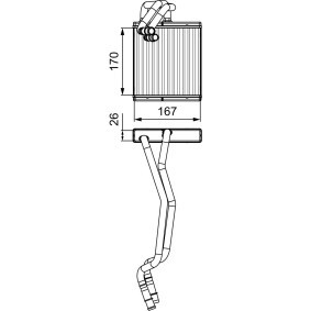 Wärmetauscher, Innenraumheizung 811509 von VALEO günstig für 73,28 € online kaufen