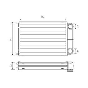 Wärmetauscher, Innenraumheizung 811516 von VALEO günstig für 71,91 € online kaufen