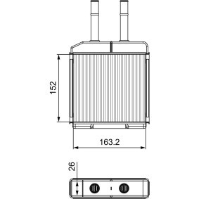 Compre Permutador de calor, aquecimento do habitáculo da VALEO 811522 a um preço baixo por 62,93 €