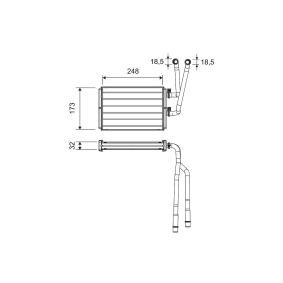 Wärmetauscher, Innenraumheizung 811523 von VALEO günstig für 224,03 € online kaufen