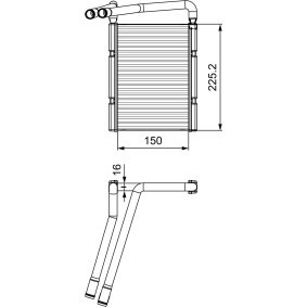 Wärmetauscher, Innenraumheizung 811548 von VALEO günstig für 57,66 € online kaufen