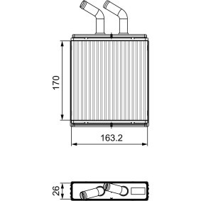 Wärmetauscher, Innenraumheizung 811561 von VALEO günstig für 172,13 € online kaufen