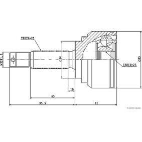 Gelenksatz, Antriebswelle J2825004 von HERTH+BUSS JAKOPARTS günstig für 25,96 € online kaufen