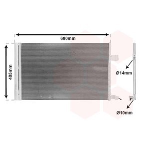 Compre Condensador, ar condicionado da VAN WEZEL 77015701 a um preço baixo por 136,26 €
