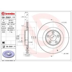 Compre Disco de travão da BREMBO 09.D061.11 a um preço baixo por 98,70 €