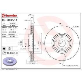 Compre Disco de travão da BREMBO 09.D062.11 a um preço baixo por 119,08 €