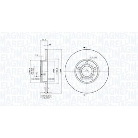 Køb Bremseskive af MAGNETI MARELLI 360406001201 til den lave pris 743,90 DKK