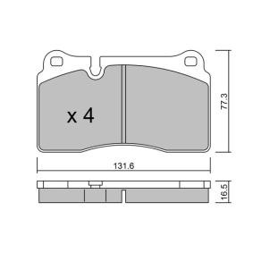 Acquista Kit pastiglie freni da AISIN BPVW-1037 a buon mercato per soli 60,20 €