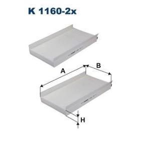 Köp Kupéfilter av FILTRON K 1160-2x till det låga priset 245,91 kr
