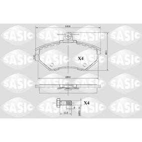 SEAT Bremsbeläge von SASIC