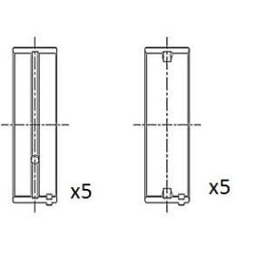 Kurbelwellenlager des Herstellers FAI AutoParts - Originalware Artikelnummer: BM1004-025