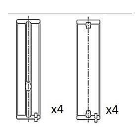 Kurbelwellenlager des Herstellers FAI AutoParts - Originalware Artikelnummer: BM1014-STD