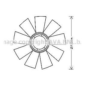 Acquista Girante, Raffreddamento motore da PRASCO REB112 a buon mercato per soli 307,89 €